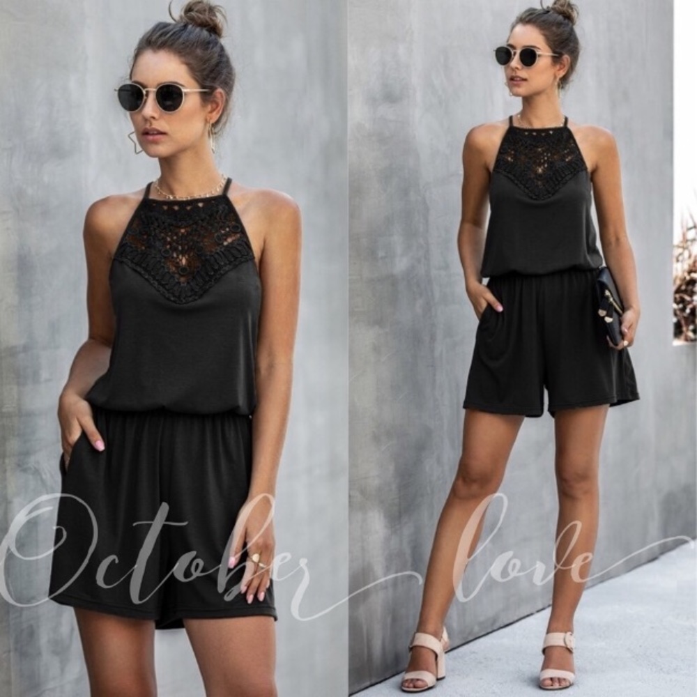 💓LAST ONE💓 Chic Black Romper (S) - Picture 4 of 6